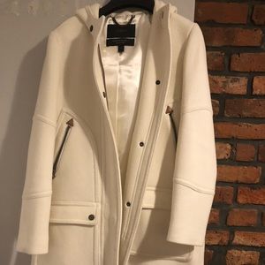 J.Crew white winter coat